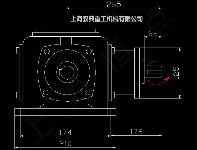 T7-1-LR-O T型換向器齒輪轉(zhuǎn)向箱CAD圖紙