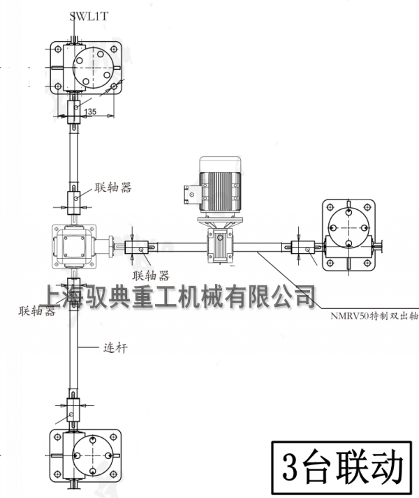 3臺聯(lián)動絲桿升降機(jī)