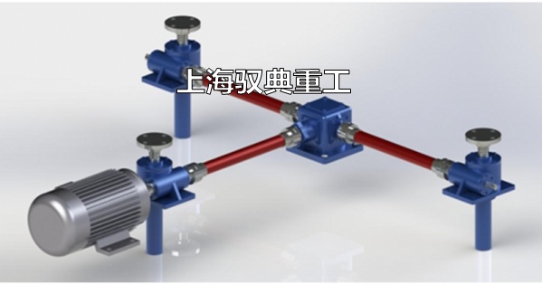 SWL絲桿升降機(jī)三臺(tái)聯(lián)動(dòng)同步升降機(jī)構(gòu)平臺(tái)圖片