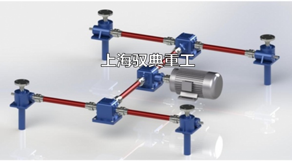 SWL絲桿升降機(jī)四臺(tái)聯(lián)動(dòng)同步升降機(jī)構(gòu)平臺(tái)圖片
